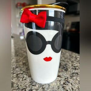 RARE Alice and Olivia + Starbucks Collab ceramic tumbler Like New